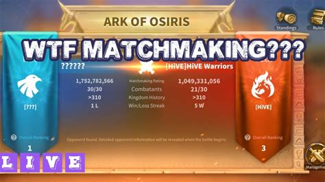 ark of osiris matchmaking score